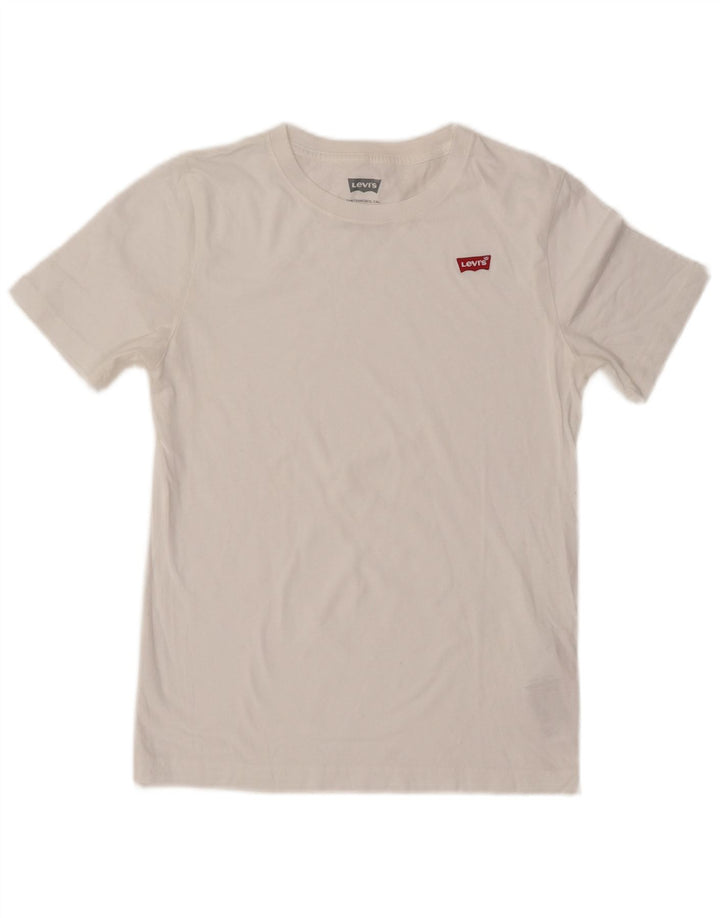 Tricou Băieți LEVI'S Top 13-14 Ani Bumbac Alb