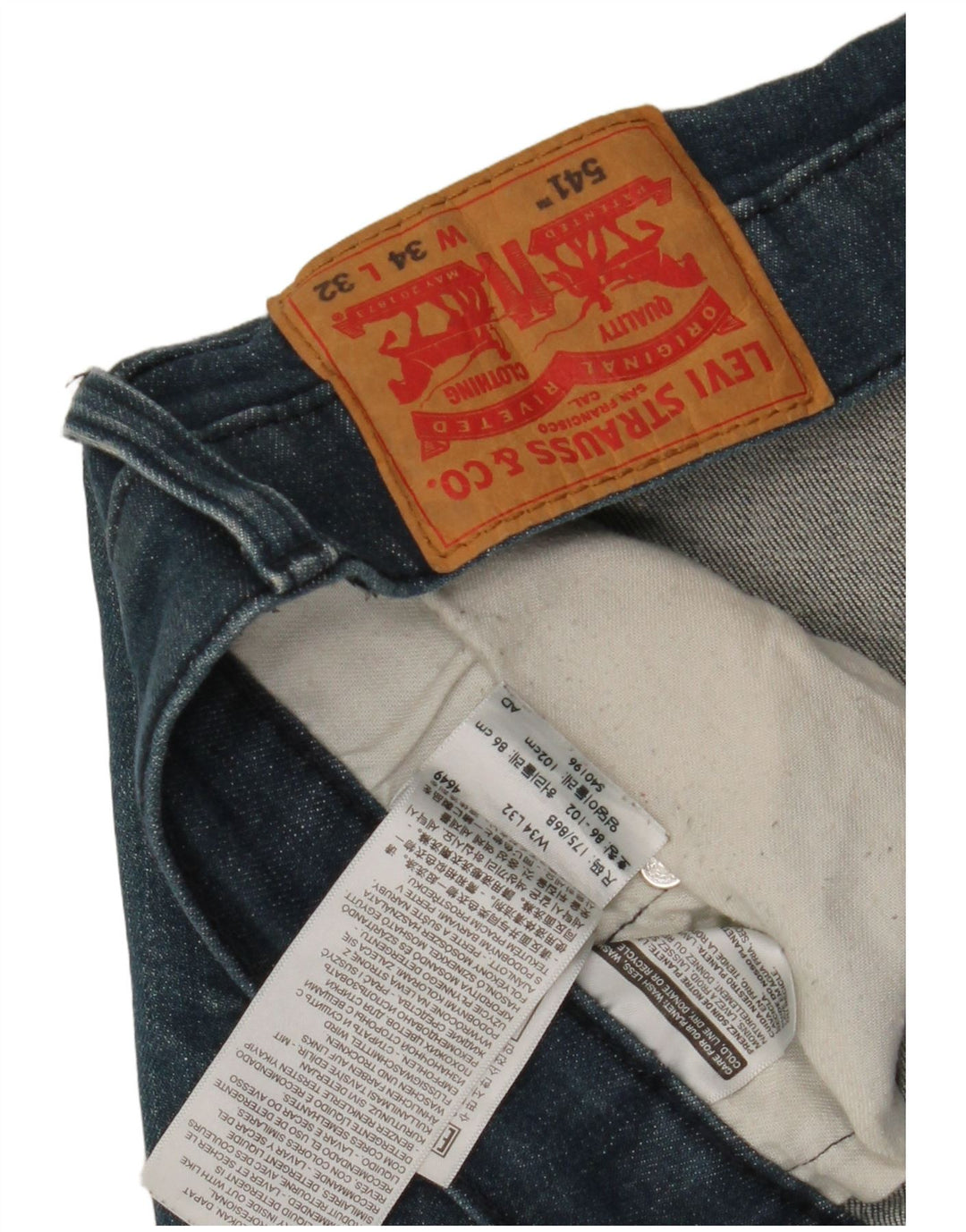 Blugi conici pentru bărbați Levi's 541 W34 L32 Bumbac albastru