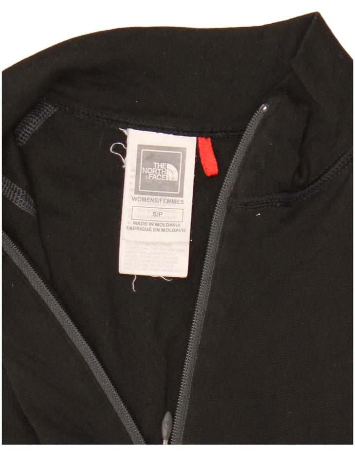 Top de trening The North Face pentru femei, cu fermoar și gât, negru