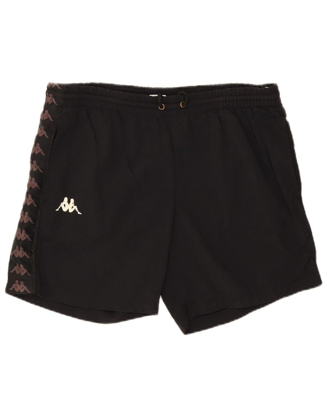 Pantaloni scurți sport grafic Kappa pentru bărbați, negru mediu