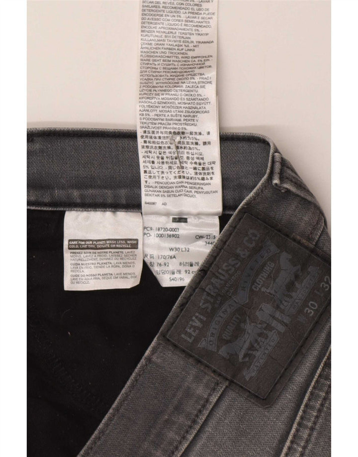 Blugi slim pentru femei Levi's W30 L29 bumbac gri