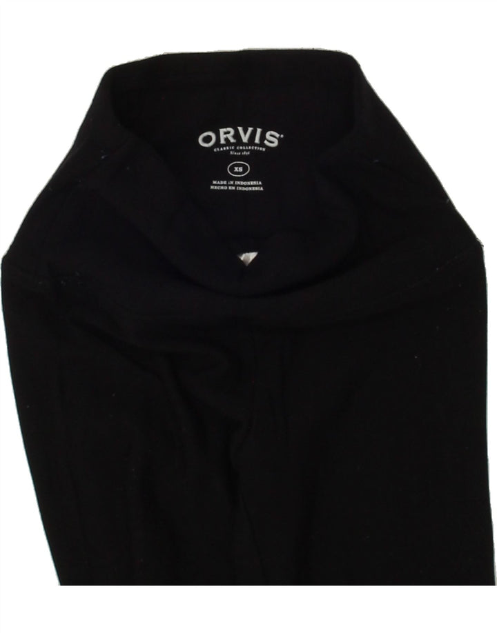 ORVIS Womens Leggings UK 6 XS Black Modal Vintage Orvis and Second-Hand Orvis from Messina Hembry 