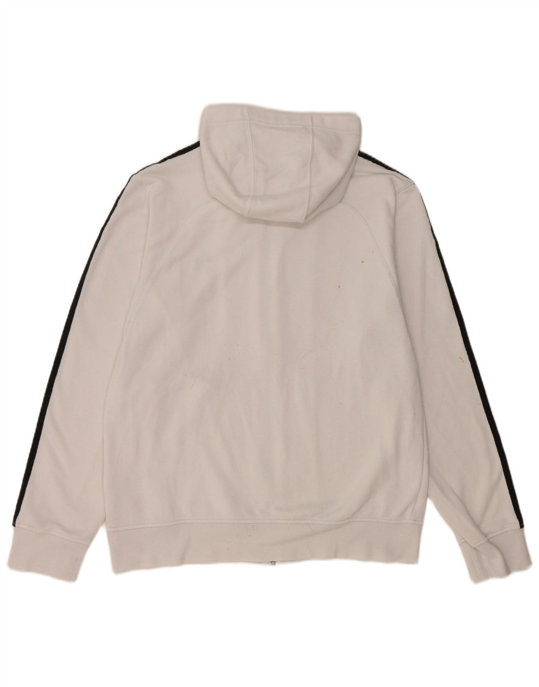 Pulover Adidas pentru bărbați Graphic Zip, bumbac alb mediu
