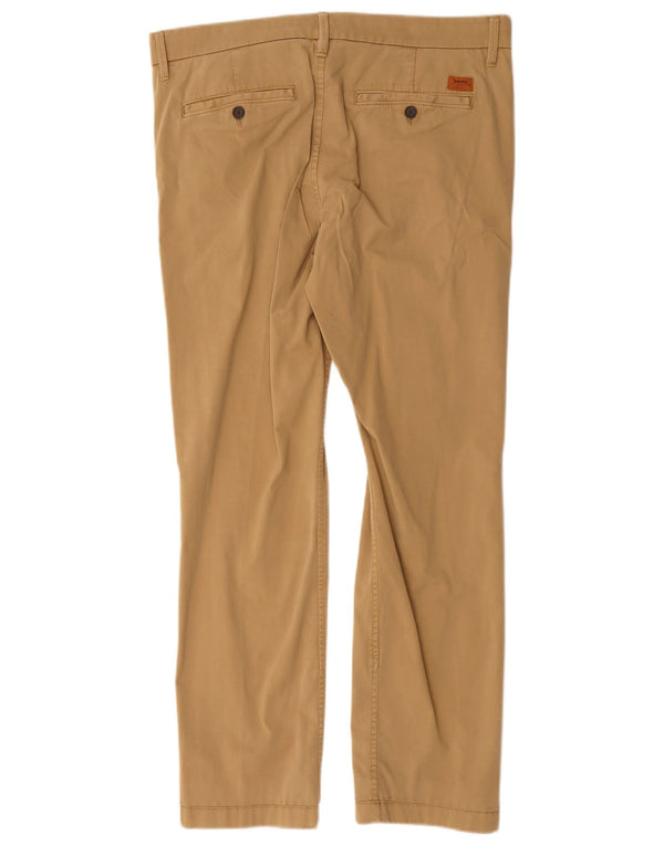 Pantaloni chino drepte pentru femei Timberland L34 L29 bumbac bej