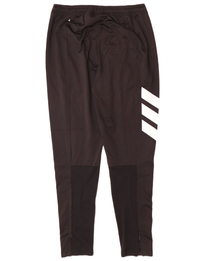Pantaloni de trening ADIDAS pentru bărbați, mari, negru, poliester color bloc