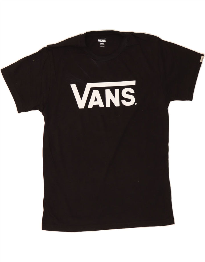 VANS Mens Graphic T-Shirt Top Small Black Cotton Vintage Vans and Second-Hand Vans from Messina Hembry 