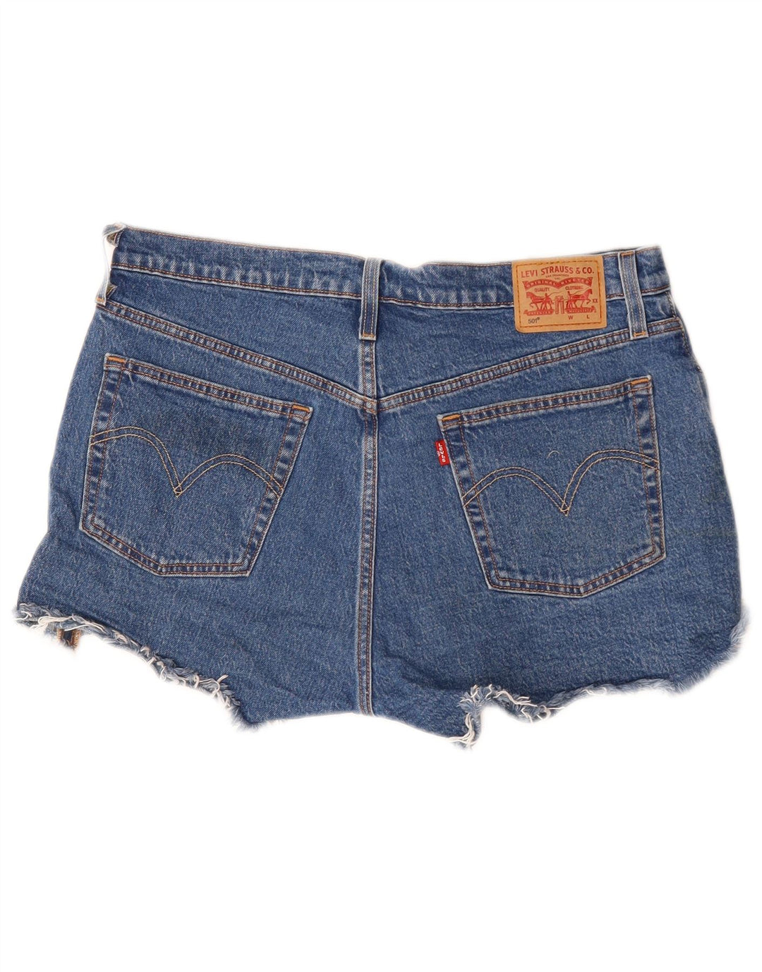 Pantaloni scurți Levi's 501 Denim W32 Large Blue Bumbac