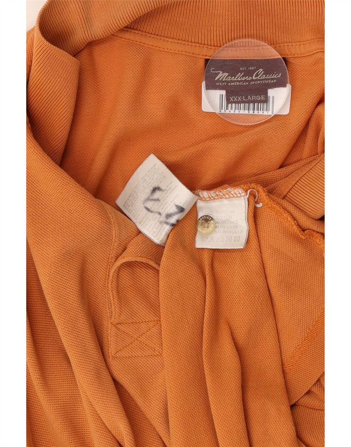 Tricou polo Marlboro Classics pentru bărbați 3XL bumbac portocaliu