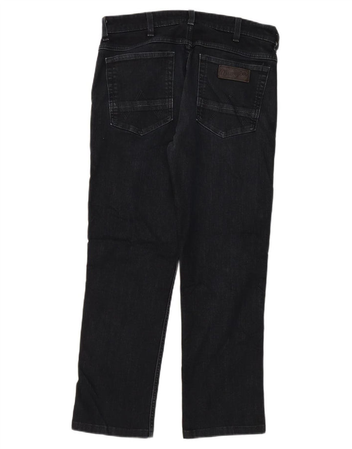 Blugi drepti pentru bărbați Wrangler W32 L28 bumbac negru