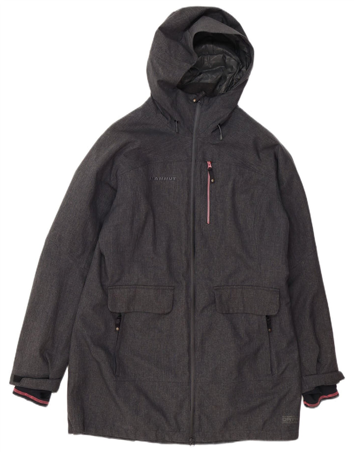 MAMMUT Jachetă de vânt cu glugă pentru femei UK 16, mare, gri, poliester