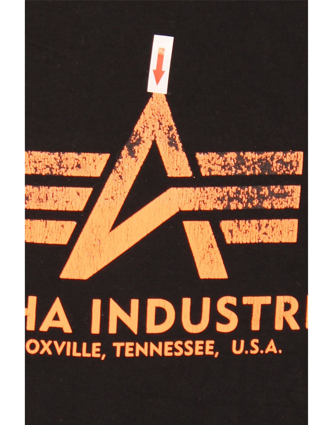 Tricou grafic pentru bărbați Alpha Industries Top mic bumbac negru