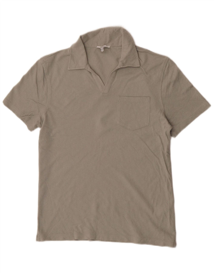Tricou polo Reiss pentru bărbați, bumbac, gri mic