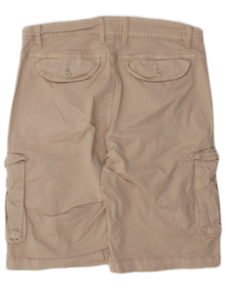 Pantaloni scurti cargo Jack & Jones pentru bărbați, mici W29, bumbac, bej