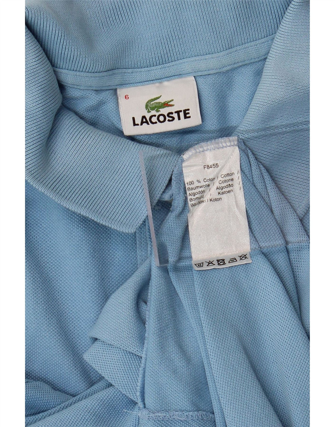Tricou polo pentru bărbați LACOSTE Mărimea 6 XL Bumbac albastru