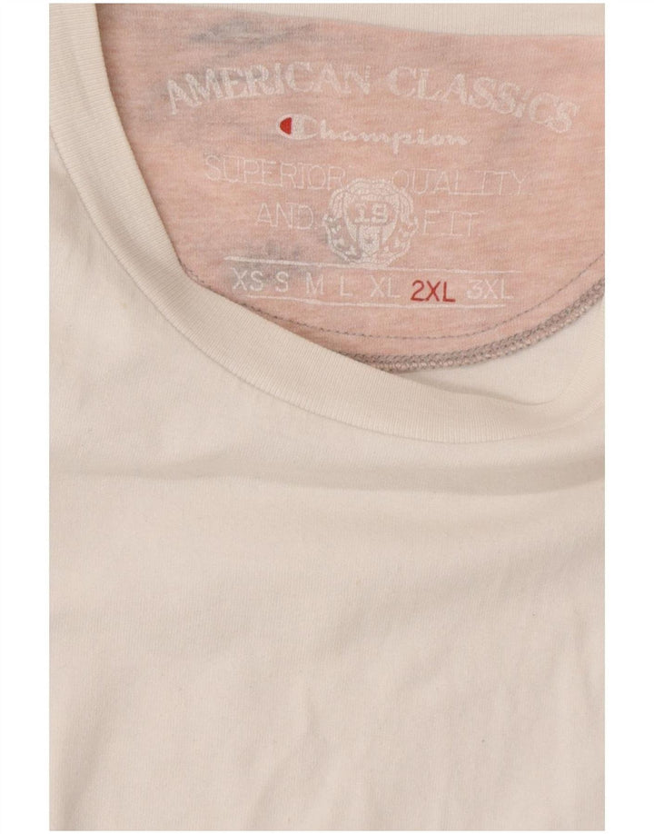 Tricou pentru bărbați Champion Top 2XL Alb