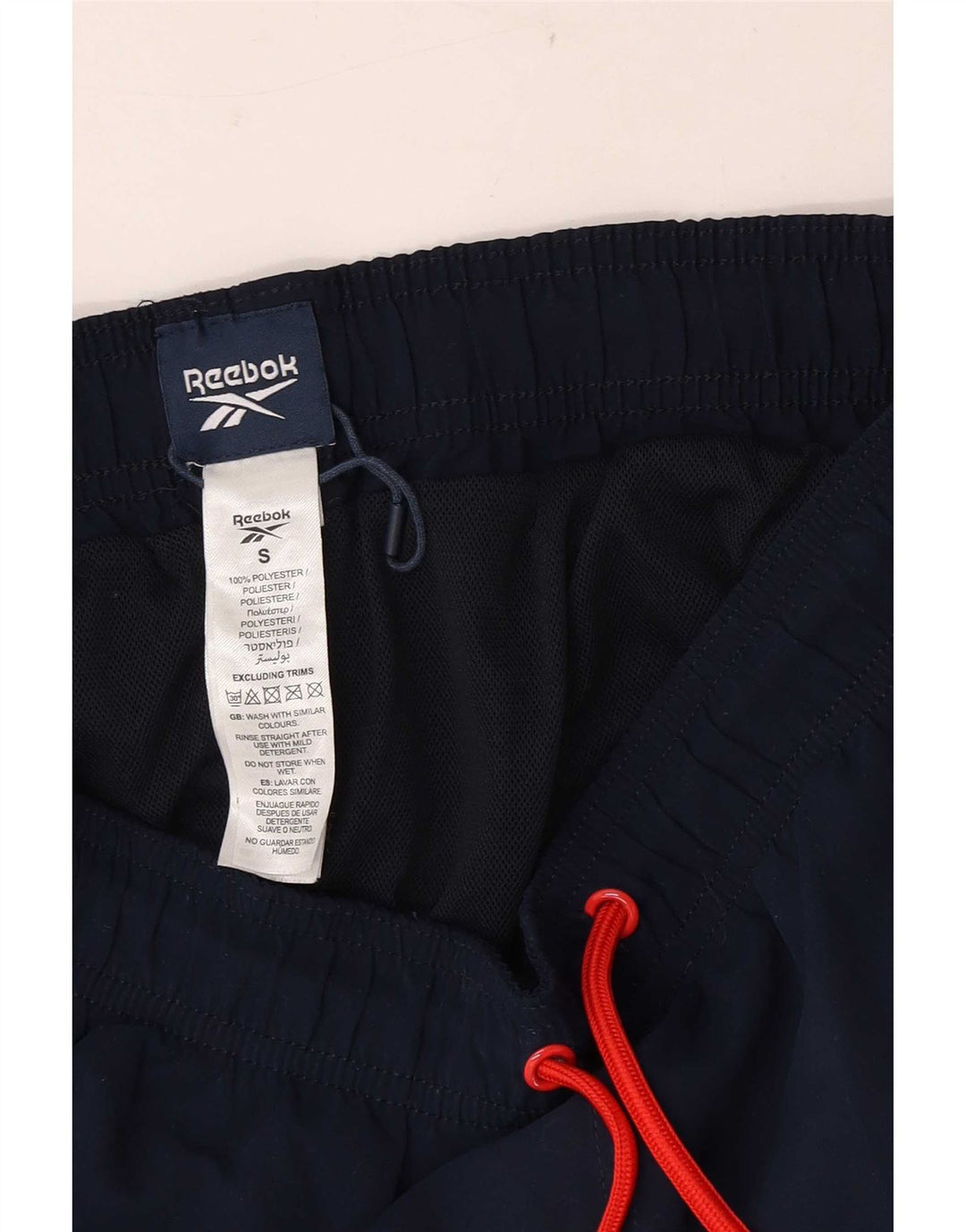 Pantaloni scurti sport pentru bărbați Reebok, poliester, albastru mic