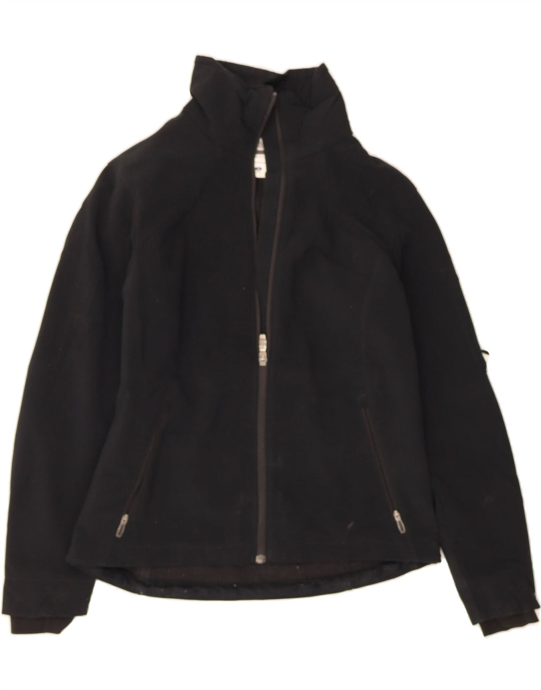 COLUMBIA Womens Titanium Rain Jacket UK 14 Medium Black Polyester Vintage Columbia and Second-Hand Columbia from Messina Hembry 