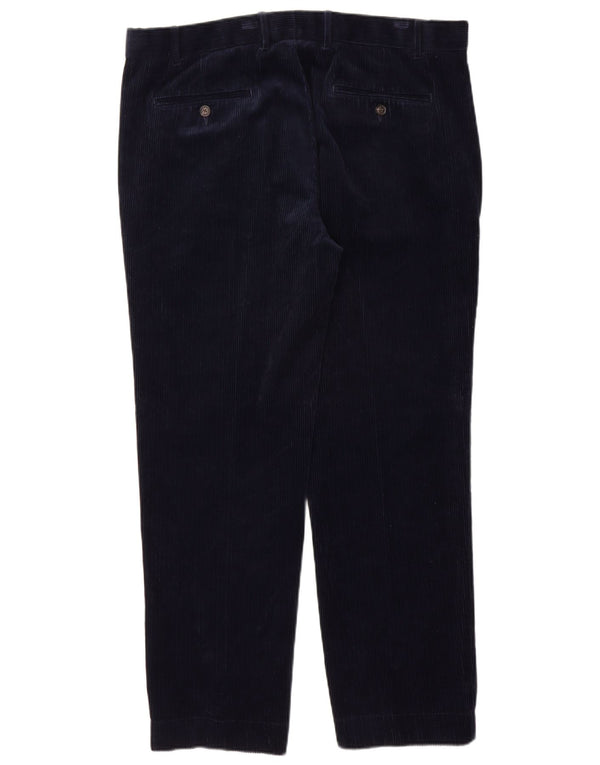 Pantaloni drepti din velur pentru bărbați Marks & Spencer W38 L31 bumbac bleumarin