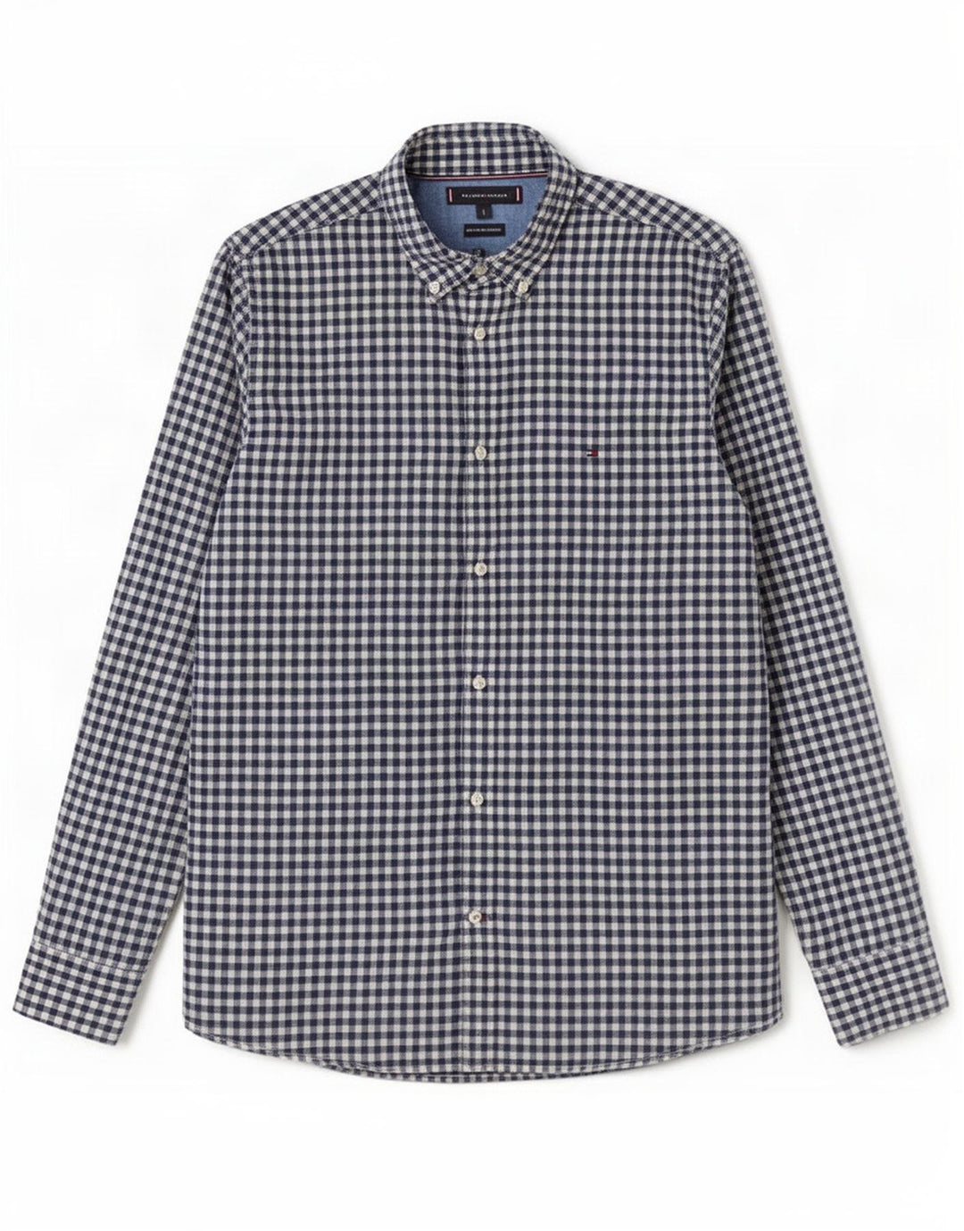Cămașă pentru bărbați Tommy Hilfiger, mare, albastru marin, din bumbac