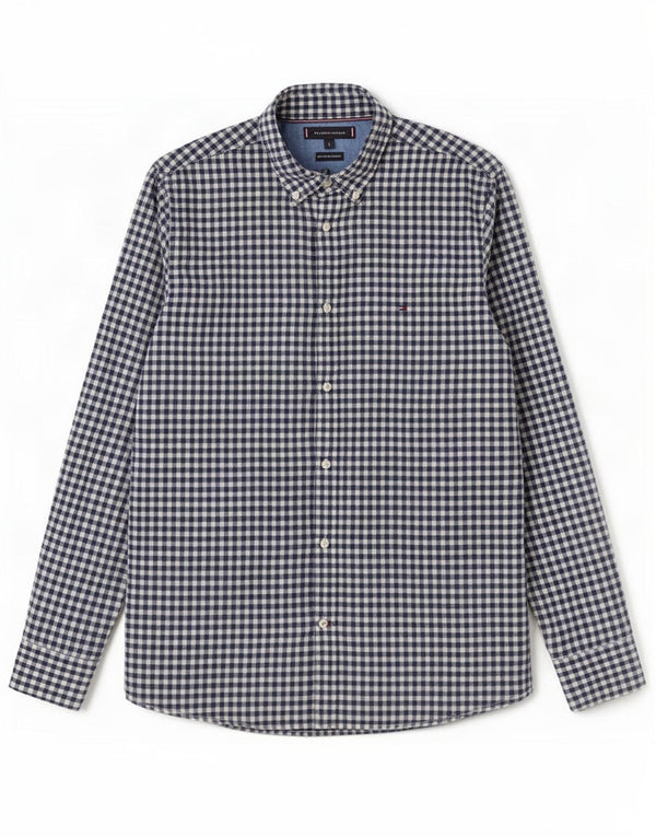 Cămașă pentru bărbați Tommy Hilfiger, mare, albastru marin, din bumbac