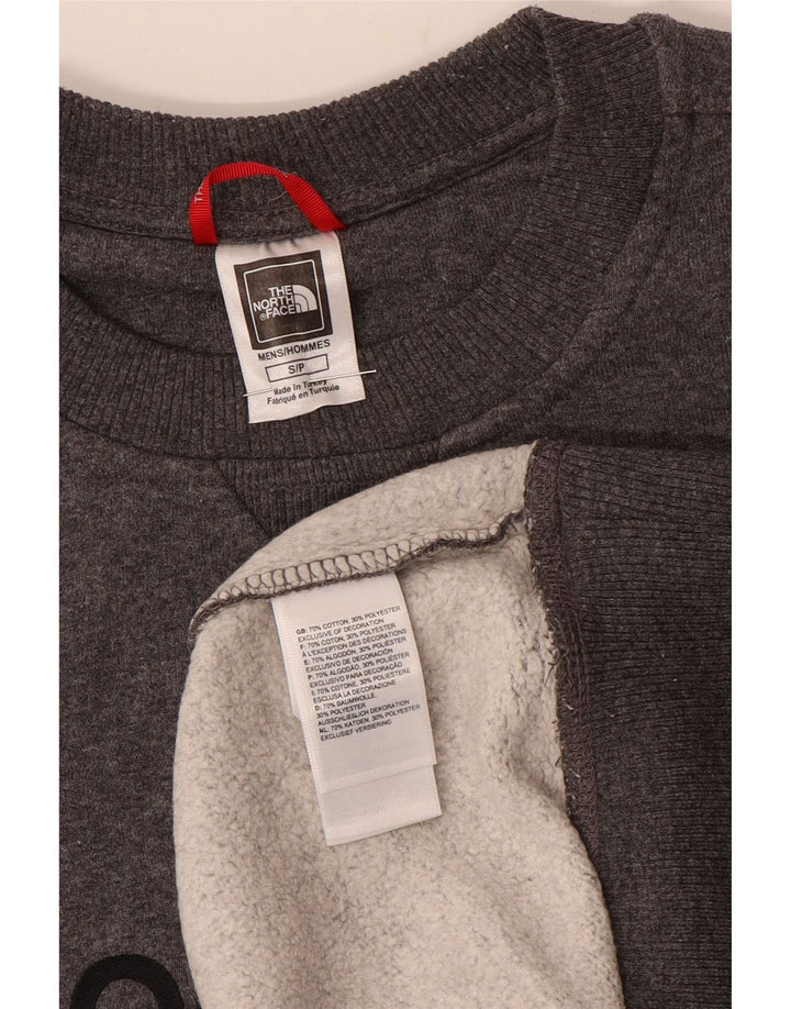 Pulover grafic pentru bărbați The North Face, bumbac, gri mic