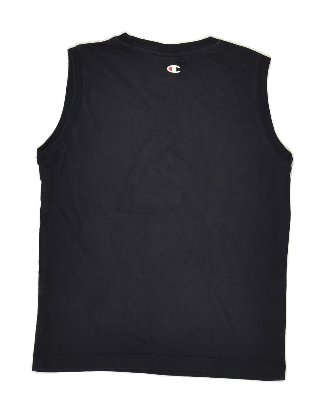 CHAMPION Boys Graphic Vest Top 7-8 Years Small  Navy Blue | Vintage Champion | Thrift | Second-Hand Champion | Used Clothing | Messina Hembry 