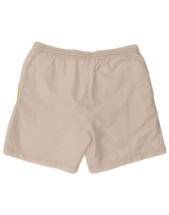 Pantaloni scurți sport Fila pentru bărbați, poliester alb mediu