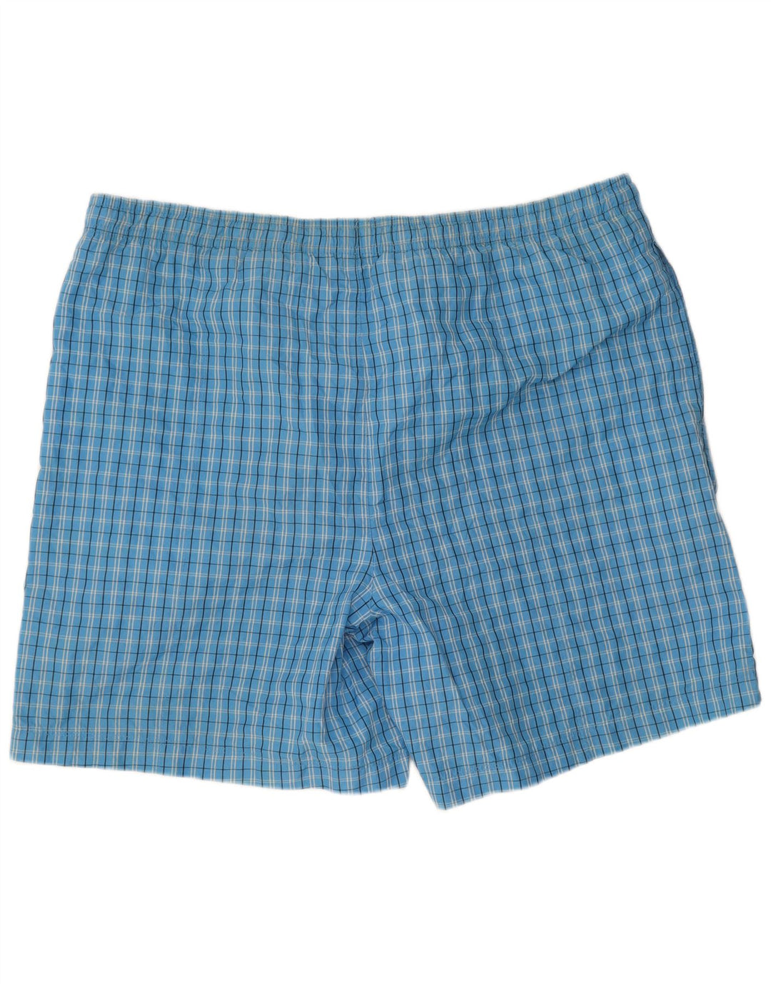 Pantaloni scurți de înot Reebok pentru bărbați, cu carouri mari, albastre