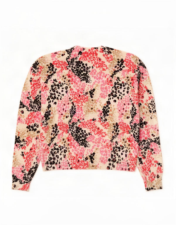 Pulover cardigan pentru femei Marks & Spencer UK 14 Medium Beige Animal Print
