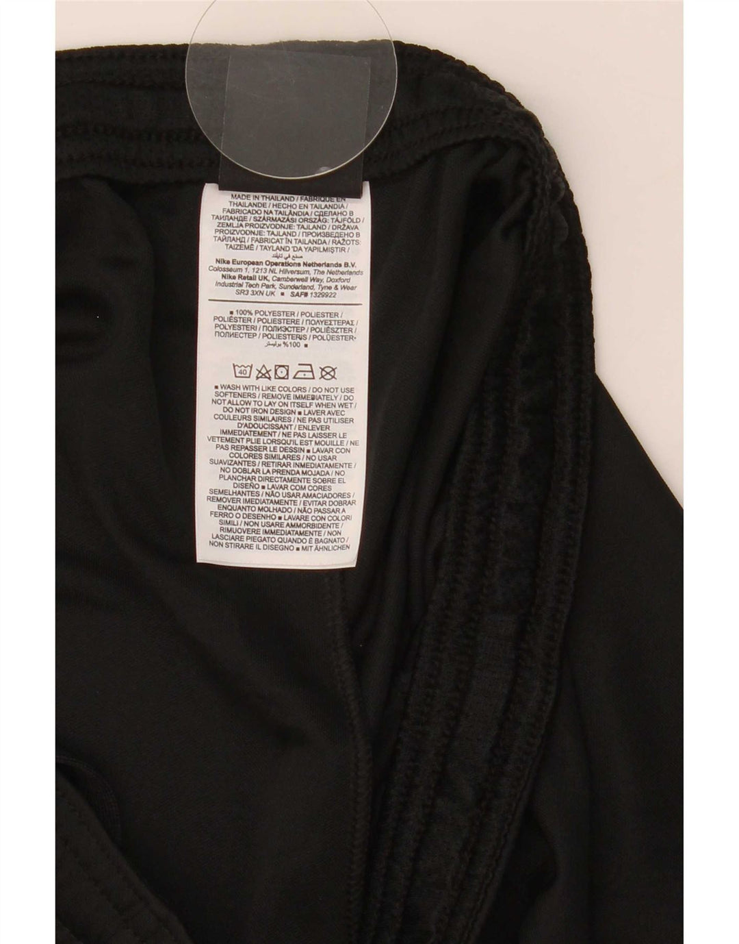 Pantaloni scurți sport Nike Dri Fit pentru femei UK 12 Medium Black Colorblock Poliester