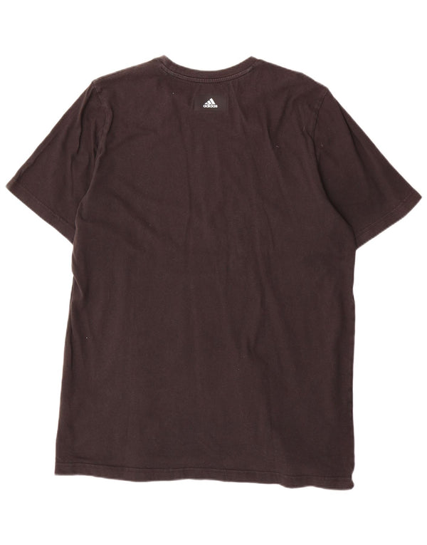 Tricou grafic ADIDAS pentru bărbați Top mare din bumbac negru