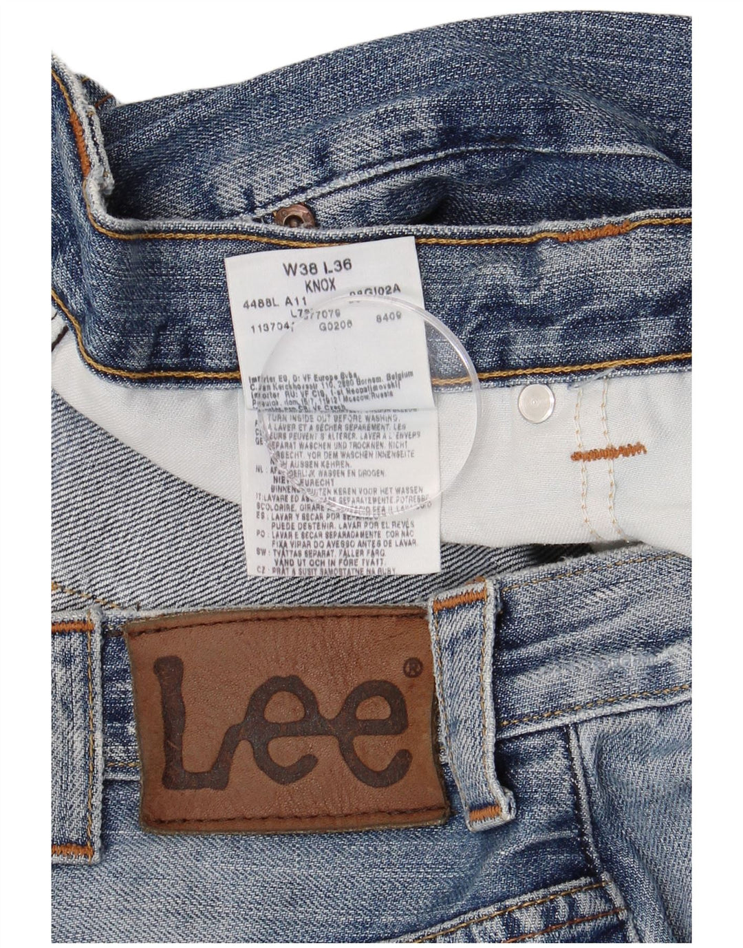 Pantaloni scurți LEE Knox Denim W38 XL, albastru, bumbac