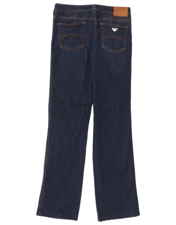 Blugi drepti pentru femei Armani W31 L32 Bumbac bleumarin