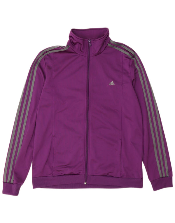 Jachetă de trening Adidas pentru femei UK 16/18 Poliester violet mare