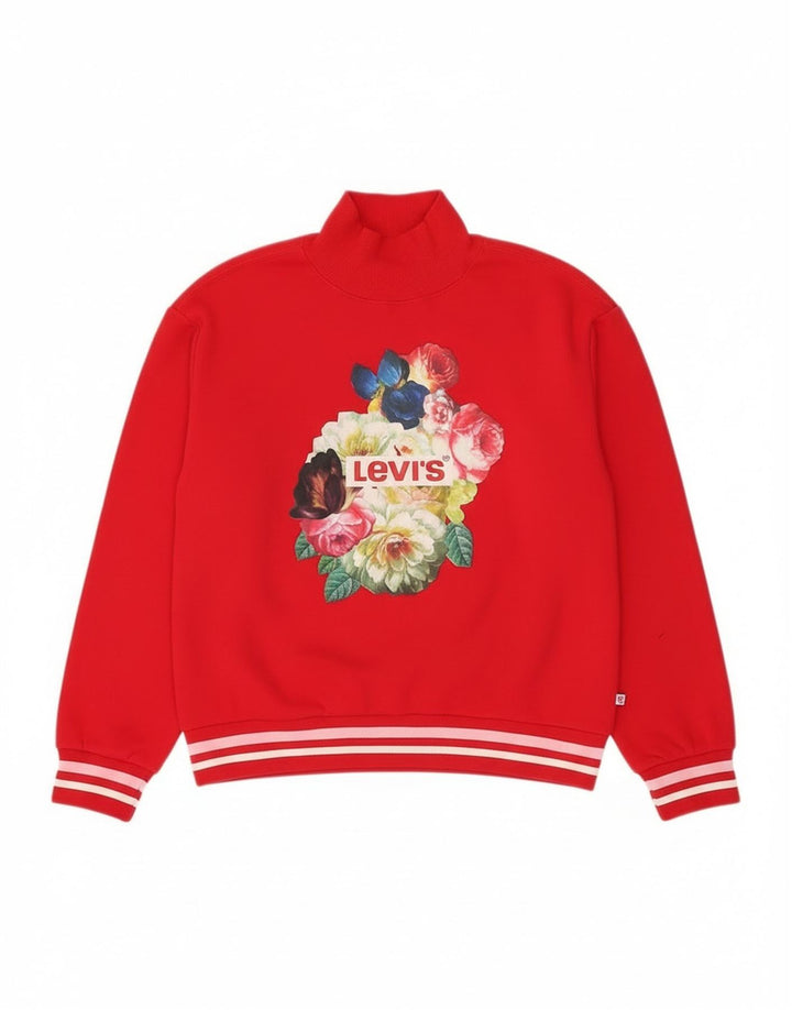 Pulover pentru fete Levi's Graphic Pulover 13-14 Ani Mare Roșu