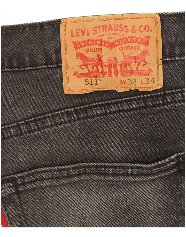 Blugi slim pentru bărbați Levi's W32 L28 gri