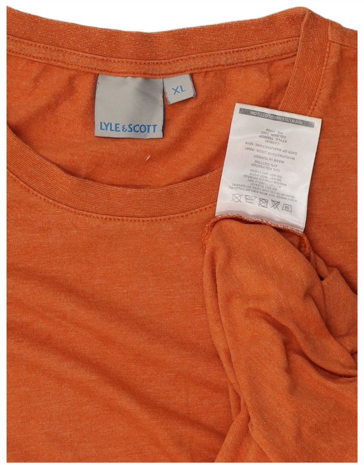 LYLE & SCOTT Tricou pentru bărbați Top XL Portocaliu Poliester