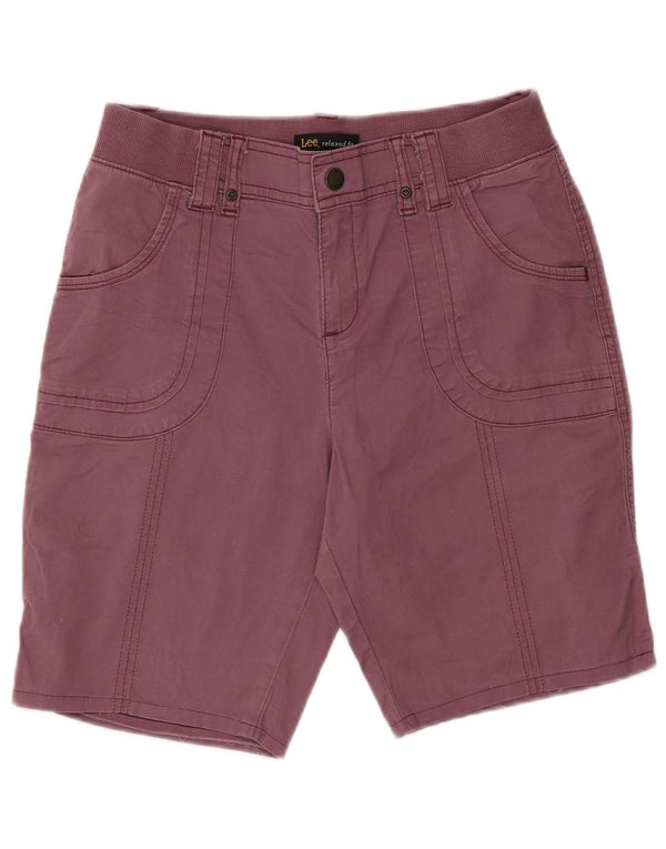 Pantaloni scurți casual Lee pentru femei, cu croiala relaxată, US 4 Small W28 Bumbac violet