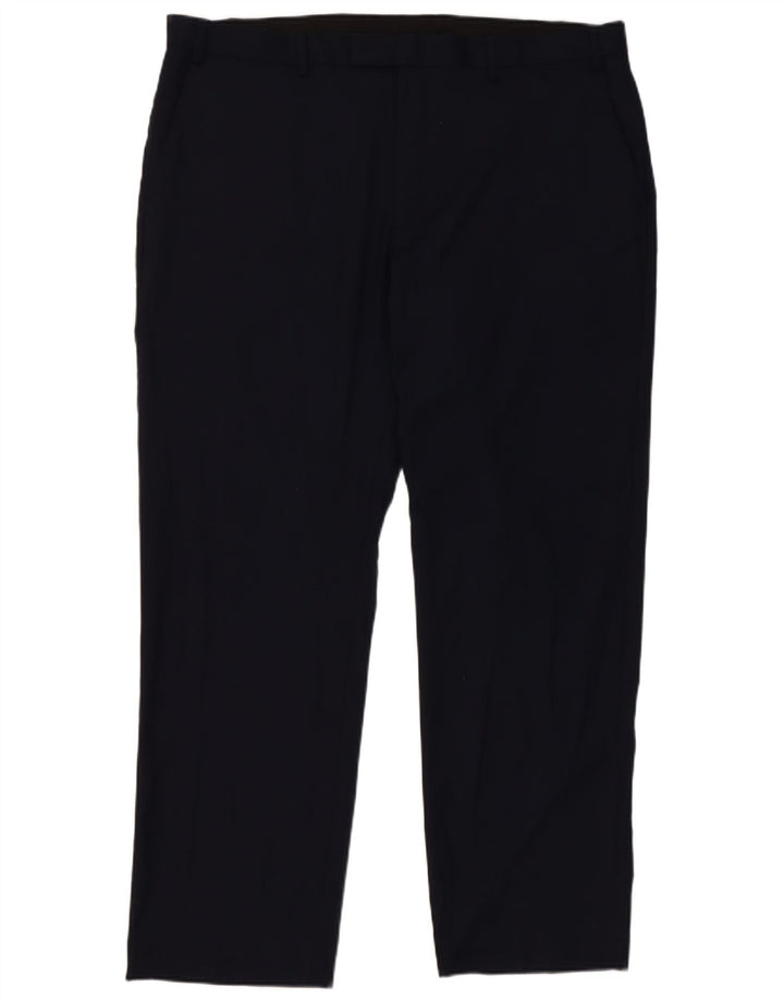 Pantaloni casual pentru bărbați Marks & Spencer, cu croiala normală, L40 L31, bleumarin
