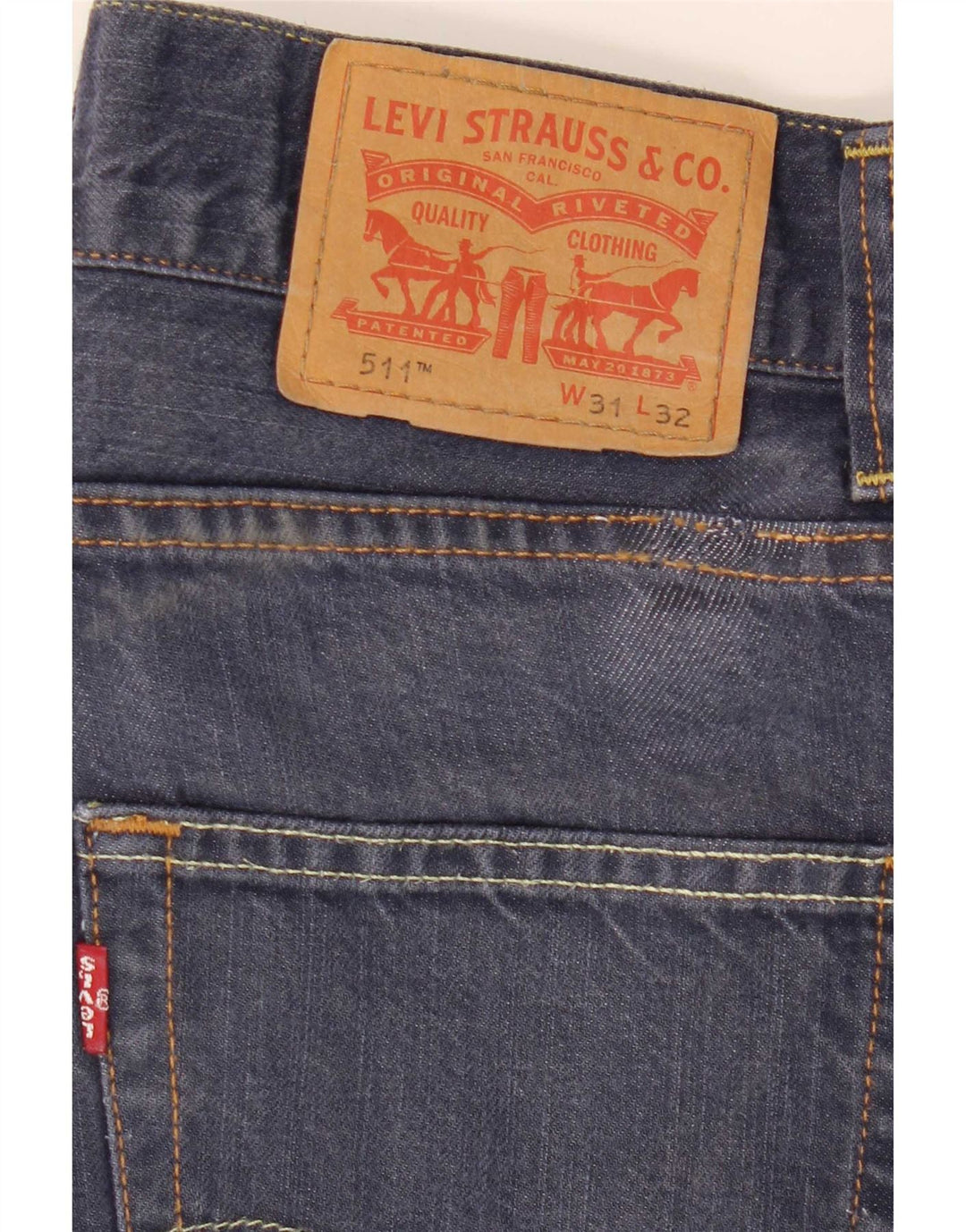 Blugi pentru bărbați Levi's 511 Slim W31 L32 Bumbac bleumarin