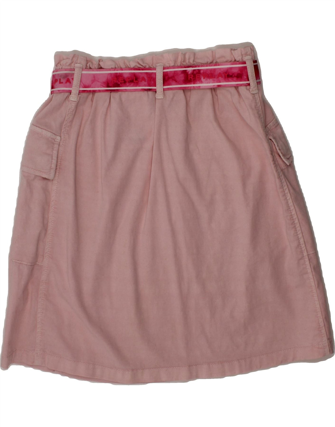 REPLAY Girls Cargo Skirt 11-12 Years W24  Pink Cotton Vintage Replay and Second-Hand Replay from Messina Hembry 