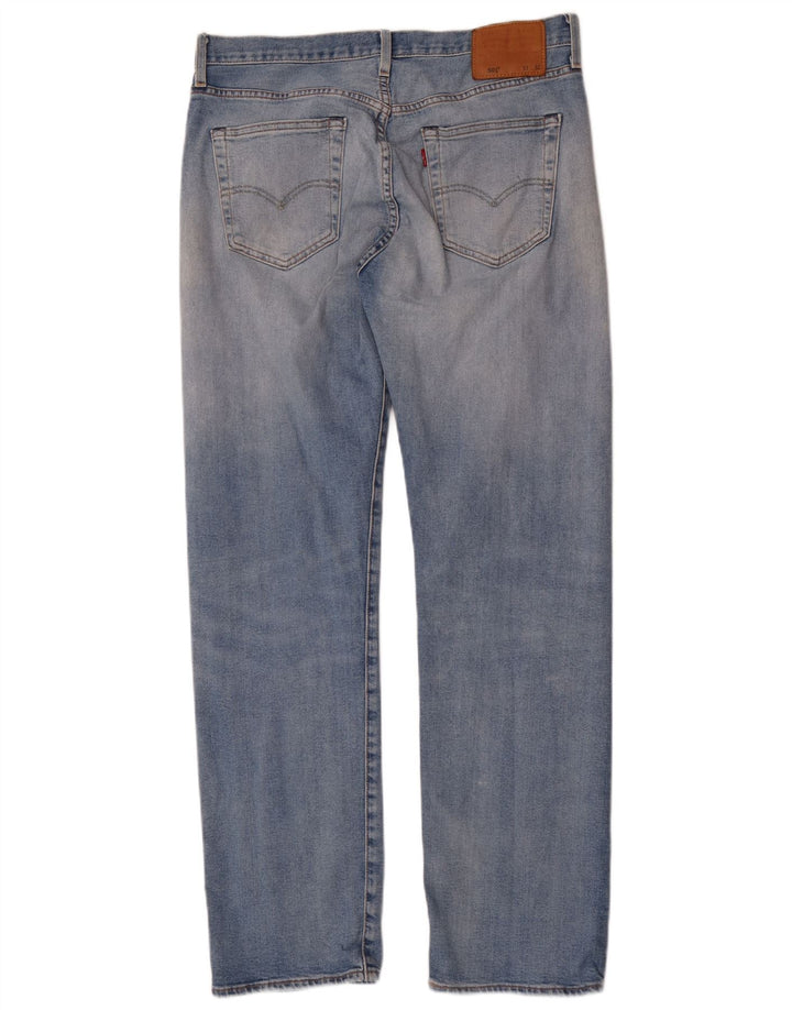 Blugi drepti pentru bărbați Levi's 501 W33 L32 Bumbac albastru