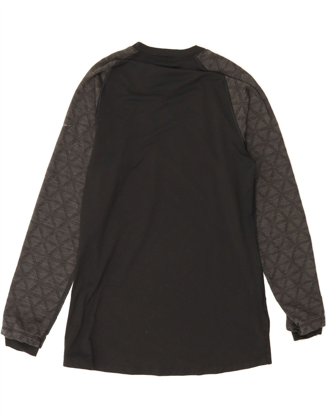 NIKE Womens Top Long Sleeve Medium Black Colourblock Polyester Vintage Nike and Second-Hand Nike from Messina Hembry 