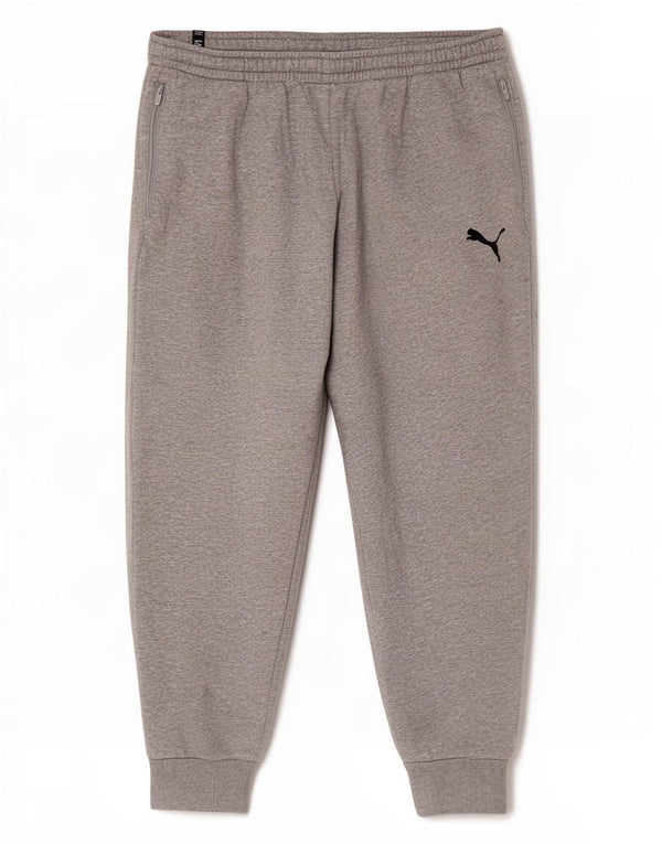 Pantaloni de trening pentru bărbați Puma Pantaloni de jogging XL, bumbac cu pete gri