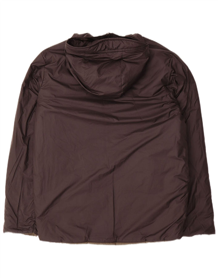 Jachetă căptușită cu glugă THE NORTH FACE pentru băieți 14-15 ani XL kaki color block