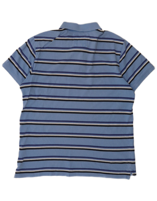 Crew Clothing Tricou polo pentru bărbați XL, bumbac cu dungi albastre
