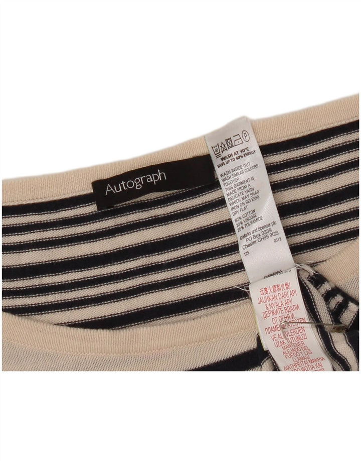Pulover pentru femei Marks & Spencer cu gât cu barca UK 14 Medium Negru