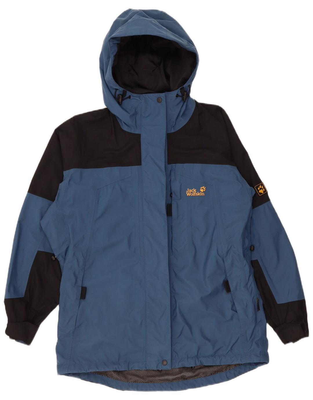 Jack Wolfskin jachetă de vânt pentru femei cu glugă, UK 12, albastru mediu