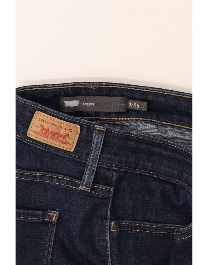 Jeans skinny LEVI'S pentru femei cu jambiere US 6 Medium W28 L27 Bumbac albastru