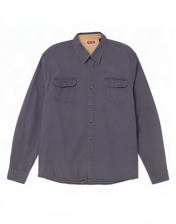 Cămașă pentru bărbați Wrangler 2XL, bumbac albastru